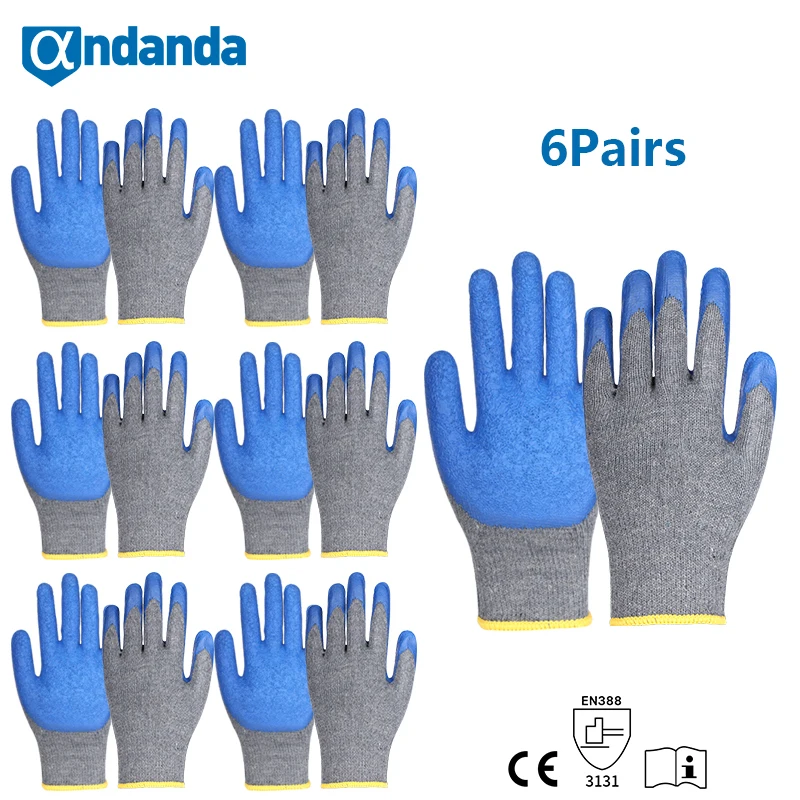 Andanda, 6 пар, защитные рабочие латексные перчатки, погружные в ладонь латексные перчатки для механического ремонта, защитные перчатки для сад...
Andanda, 6 пар, защитные рабочие латексные перчатки, погружные в ладонь латексные перчатки для механического ремонта, защитные перчатки для сад...