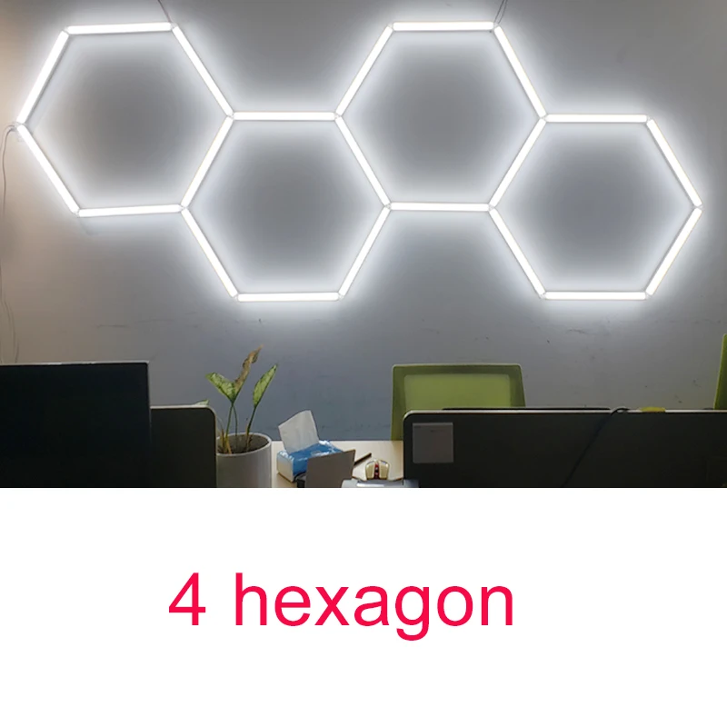4 Hexagon Lights Garage Light lamp 110V-240V Led Tube Honeycomb Ceiling Lighting For Auto Car Body Repair Led Workshop
4 Hexagon Lights Garage Light lamp 110V-240V Led Tube Honeycomb Ceiling Lighting For Auto Car Body Repair Led Workshop