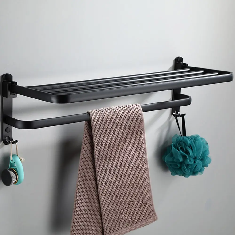 Bathroom Accessories Storage Black Shelf Shower Hanger Towel Rack Bath Holder With Hook Wall Mount
Bathroom Accessories Storage Black Shelf Shower Hanger Towel Rack Bath Holder With Hook Wall Mount