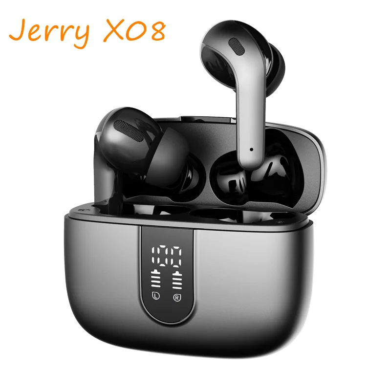 Wireless Earphones Bluetooth-compatible Jerry X08 Digital Display Subwoofer 4th Waterproof Earbuds With Microphone Charging Case
Wireless Earphones Bluetooth-compatible Jerry X08 Digital Display Subwoofer 4th Waterproof Earbuds With Microphone Charging Case