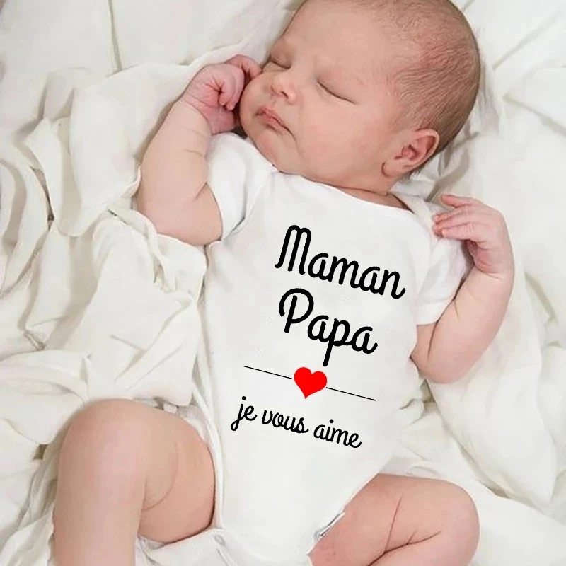 Mom Dad I Love You Newborn Baby Bodysuits Cotton Short Sleeve Boys Girls Rompers Infant Jumpsuits Clothes Baby Shower Gifts
Mom Dad I Love You Newborn Baby Bodysuits Cotton Short Sleeve Boys Girls Rompers Infant Jumpsuits Clothes Baby Shower Gifts