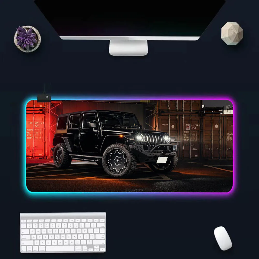 Luxury Jeeps Car And Logo Of RGB Pc Gamer Keyboard Mouse Pad Mousepad LED Glowing Mouse Mats Rubber Gaming Computer Mausepad
Luxury Jeeps Car And Logo Of RGB Pc Gamer Keyboard Mouse Pad Mousepad LED Glowing Mouse Mats Rubber Gaming Computer Mausepad