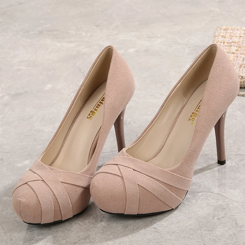 Women Spring 10cm High Heels 2cm Platform Nightclub Party Pumps Lady Luxury Wedding Bridal Stiletto Heels Black Suede Shoes
Women Spring 10cm High Heels 2cm Platform Nightclub Party Pumps Lady Luxury Wedding Bridal Stiletto Heels Black Suede Shoes