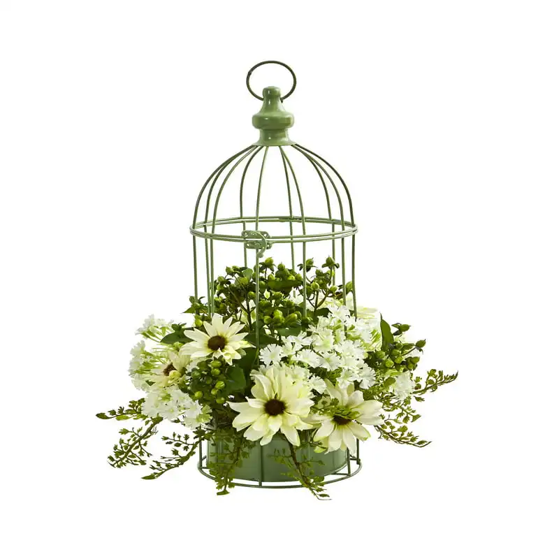 Daisy Artificial Flower Arrangement in Decorative Bird Cage
Daisy Artificial Flower Arrangement in Decorative Bird Cage