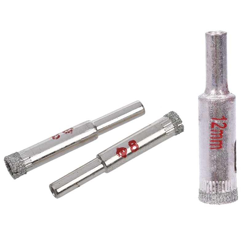 Hot 2 Pcs 8Mm Dia Diamond Tipped Drill Bit Tile Glass Hole Saws & 1X Diamond Particles Coated Drill Bit Ceramic Tile 12Mm Dia Gl
Hot 2 Pcs 8Mm Dia Diamond Tipped Drill Bit Tile Glass Hole Saws & 1X Diamond Particles Coated Drill Bit Ceramic Tile 12Mm Dia Gl