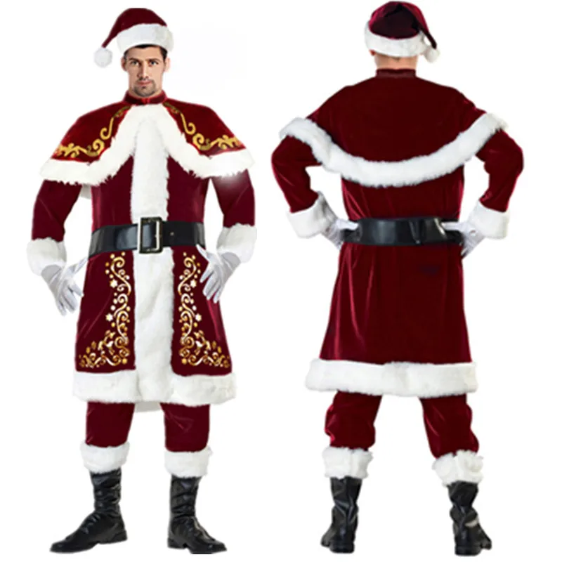 M-XXXL Luxury Christmas Costume Santa Claus For Adults Red Christmas Clothes Santa Claus Costume Fun At Your Xmas Party Dress Up
M-XXXL Luxury Christmas Costume Santa Claus For Adults Red Christmas Clothes Santa Claus Costume Fun At Your Xmas Party Dress Up