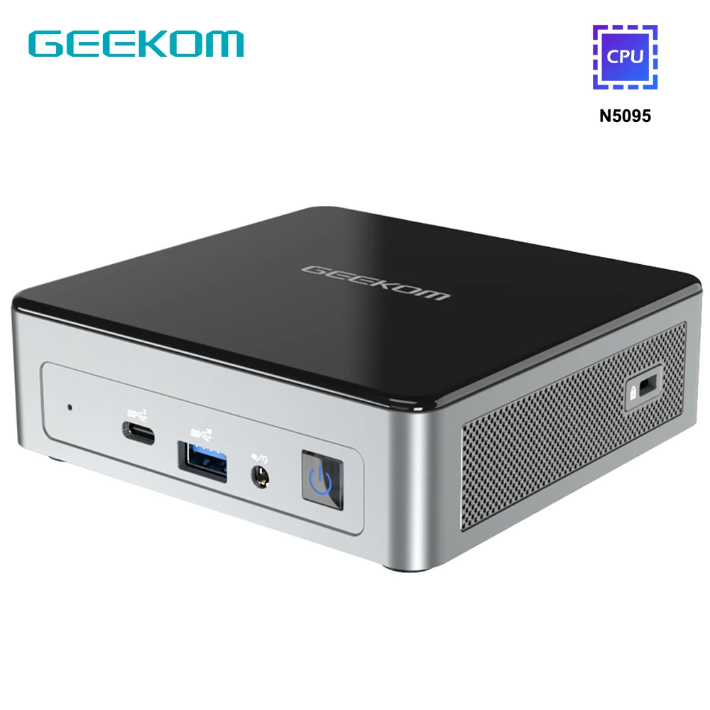 

GEEKOM Mini PC Mini Air11 Computer with intel 11th Gen Celeron N5095 (Up to 2.9 GHz) Windows 11 Pro Desktop Computer Support 4K