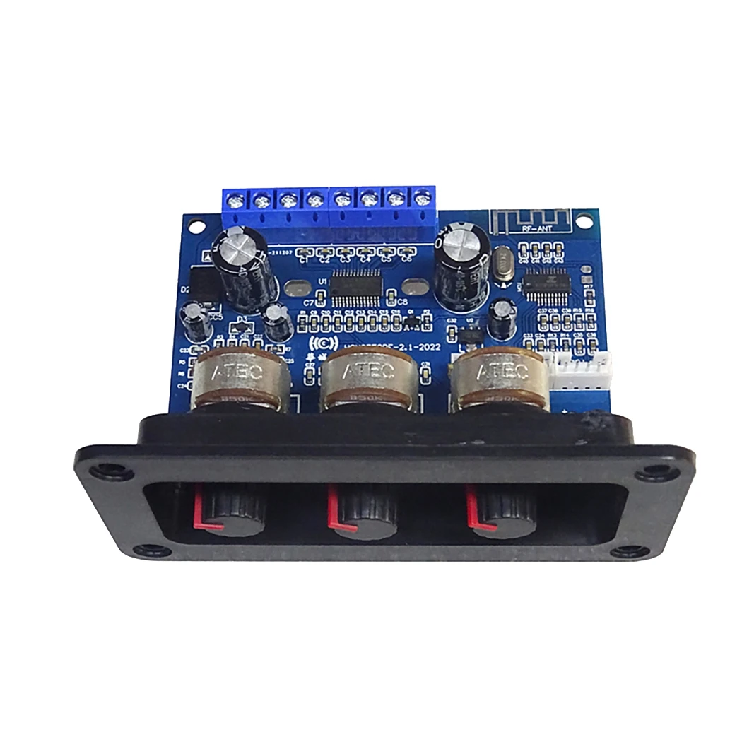 Плата цифрового усилителя мощности 2X25W + 50W Bluetooth 2,1, плата аудиоусилителя сабвуфера класса D, 5,0 каналов, 12-20 В постоянного тока
Плата цифрового усилителя мощности 2X25W + 50W Bluetooth 2,1, плата аудиоусилителя сабвуфера класса D, 5,0 каналов, 12-20 В постоянного тока