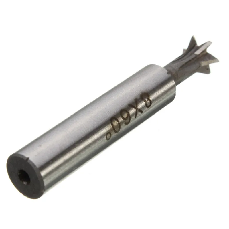 1PCS 8mm X 60 Degree Premium High Speed Steel HSS Dovetail Cutter Milling Machine Tools Accessories
1PCS 8mm X 60 Degree Premium High Speed Steel HSS Dovetail Cutter Milling Machine Tools Accessories