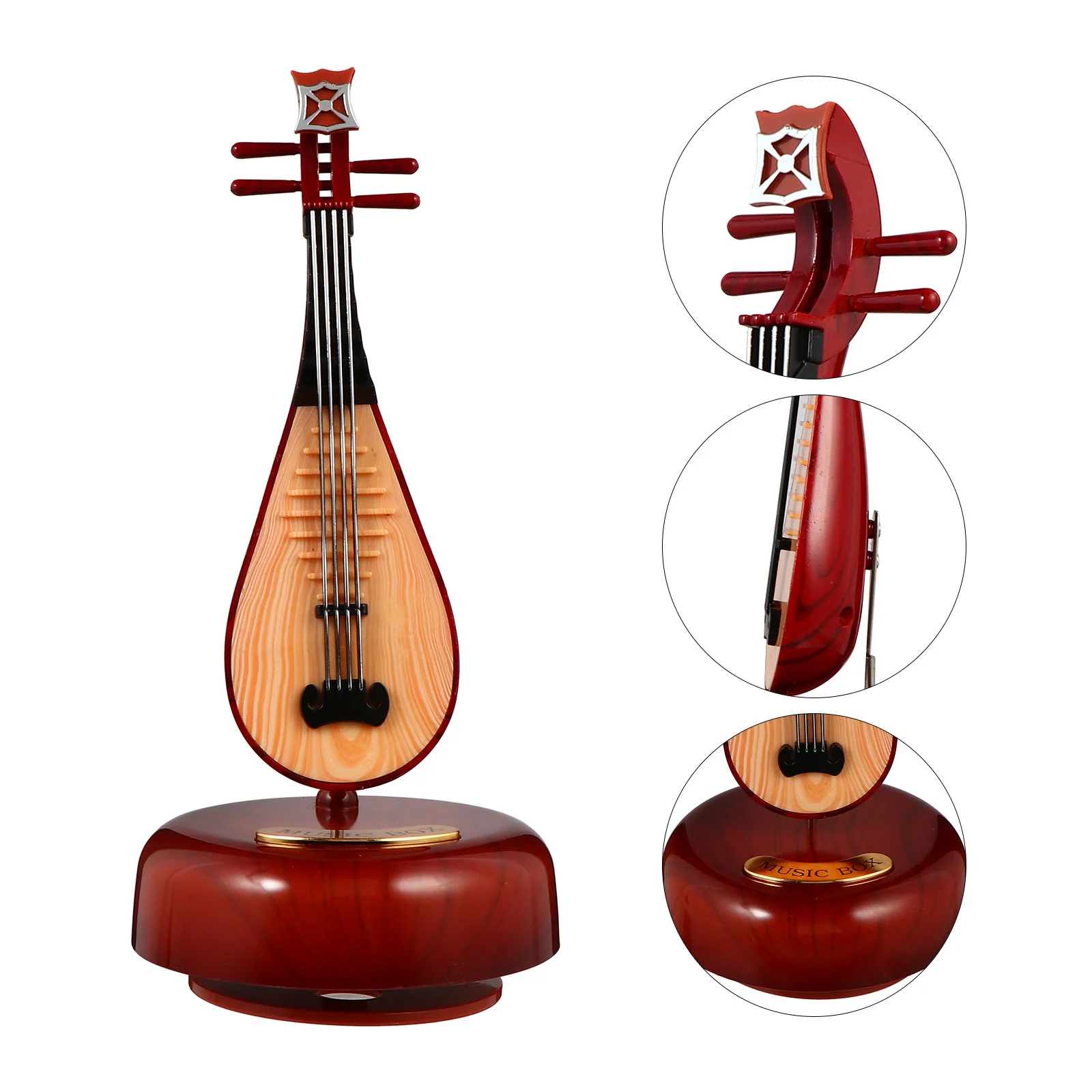 Boxmusical Instrument Gift Kidsornament Mini Wind Birthday Office Rotating Kid Decor Base Infant Pipa Retro Baby Miniature Lute
Boxmusical Instrument Gift Kidsornament Mini Wind Birthday Office Rotating Kid Decor Base Infant Pipa Retro Baby Miniature Lute