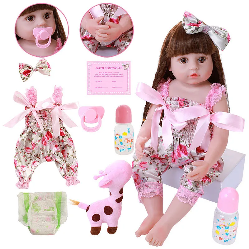 55CM doll reborn toddler girl doll full body silicone soft real touch flexible correct
55CM doll reborn toddler girl doll full body silicone soft real touch flexible correct