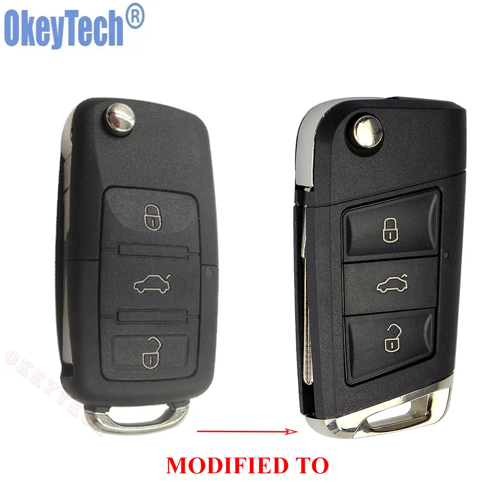 OkeyTech Modified 3 Buttons Remote Flip Folding Car Key Shell Case For VW Golf 4 5 Passat B5 B6 Polo Touran Jetta Seat Skoda
OkeyTech Modified 3 Buttons Remote Flip Folding Car Key Shell Case For VW Golf 4 5 Passat B5 B6 Polo Touran Jetta Seat Skoda