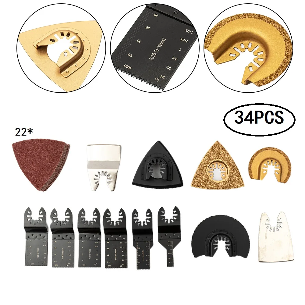 Cutting tool Oscillating tool kit Vibration Saw Blade For Power Tool HCS Multi tool Multifunction Quick release
Cutting tool Oscillating tool kit Vibration Saw Blade For Power Tool HCS Multi tool Multifunction Quick release