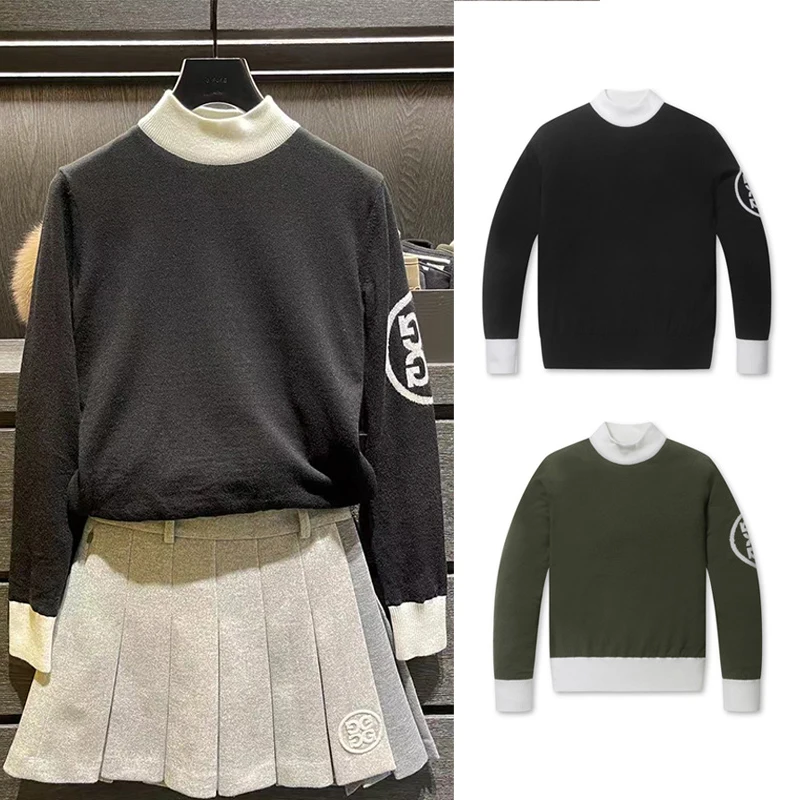 Golf Kint Sweater Shirts Women's Windproof High-Neck Long Sleeve Sweater Outdoor Sports Keep Warm Golf Top G0150
Golf Kint Sweater Shirts Women's Windproof High-Neck Long Sleeve Sweater Outdoor Sports Keep Warm Golf Top G0150