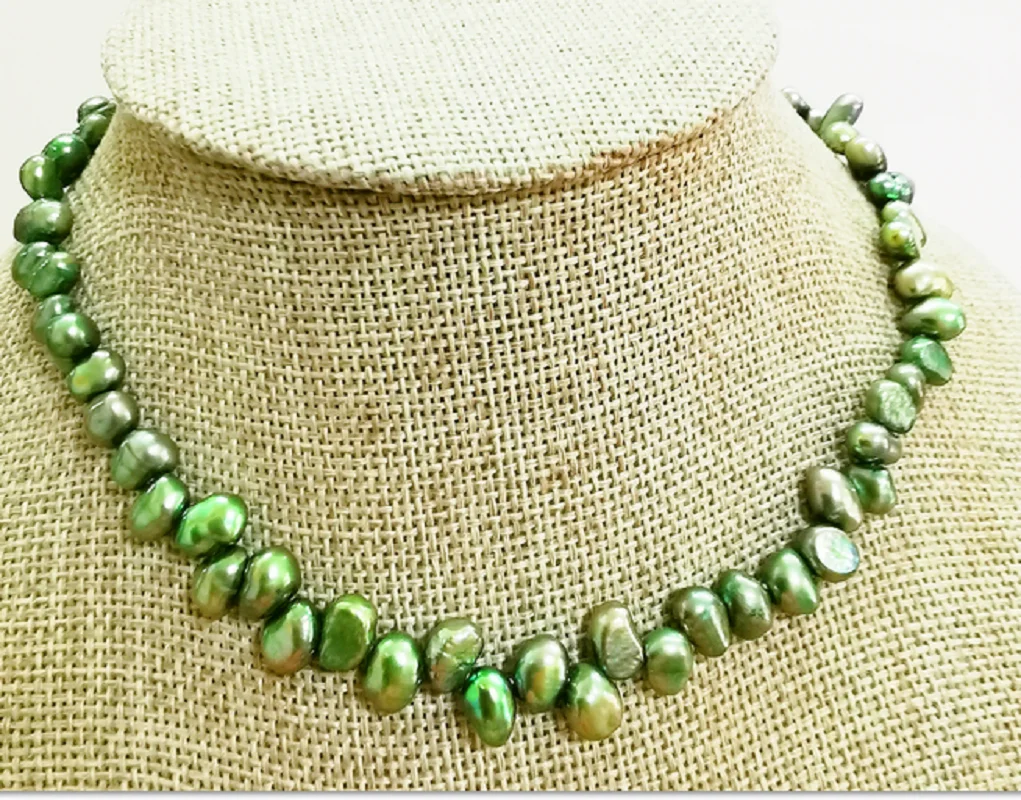 Wholesale Around 15"5x9mm Natural Sea Black Green Unique Pearl Unfinished Nekclace DIY Jewelry Single Strand Women Pearls
Wholesale Around 15"5x9mm Natural Sea Black Green Unique Pearl Unfinished Nekclace DIY Jewelry Single Strand Women Pearls