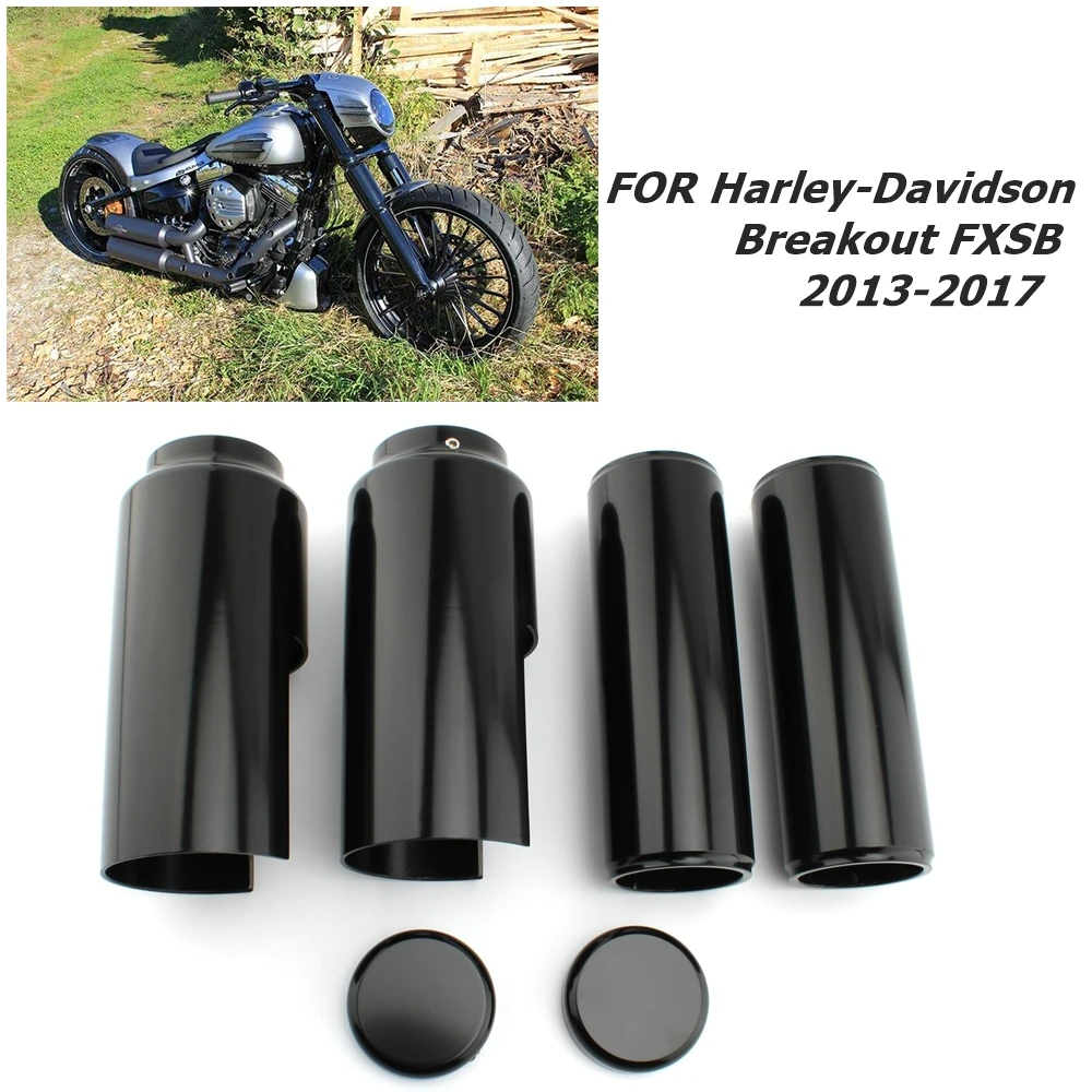 Front Axle Cover Complete Tube Protective Black FULL FORK COVER SET FOR Harley-Davidson SOFTAIL Breakout FXSB 2013-2017
Front Axle Cover Complete Tube Protective Black FULL FORK COVER SET FOR Harley-Davidson SOFTAIL Breakout FXSB 2013-2017