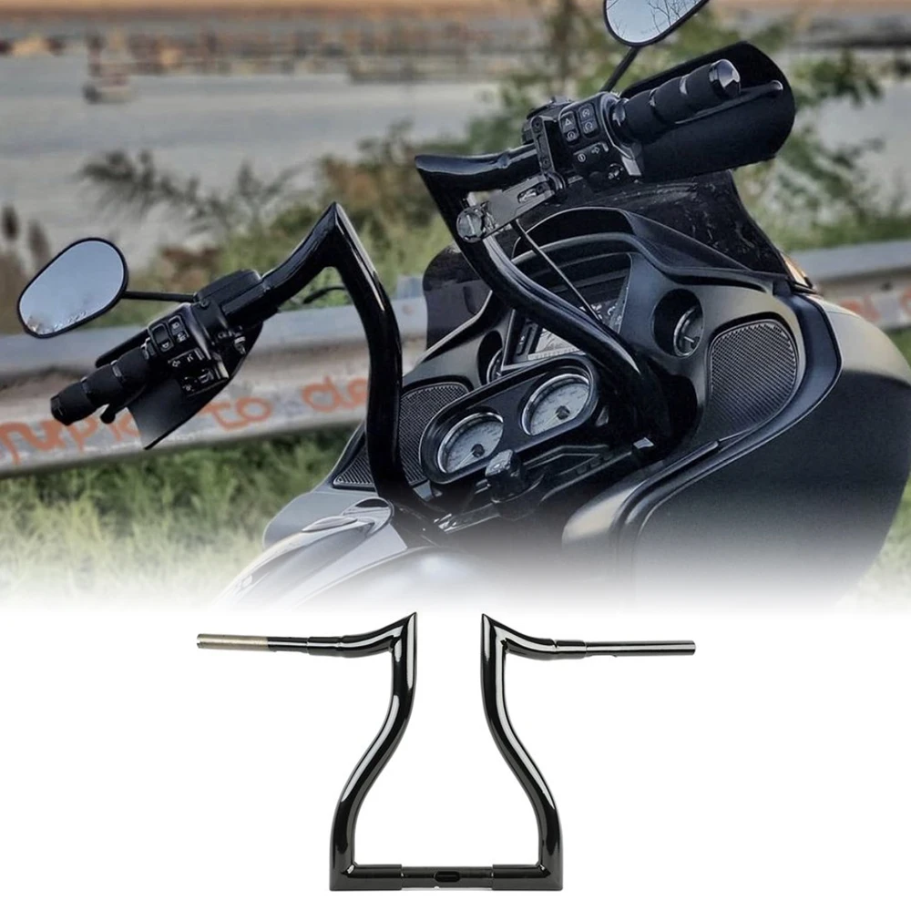 Motorcycle Handlebar 38mm 1-1/2 inch Ape Hanger T Bar For Harley Road Glide 2014-2023 Motorcycle Steering Wheel Black
Motorcycle Handlebar 38mm 1-1/2 inch Ape Hanger T Bar For Harley Road Glide 2014-2023 Motorcycle Steering Wheel Black
