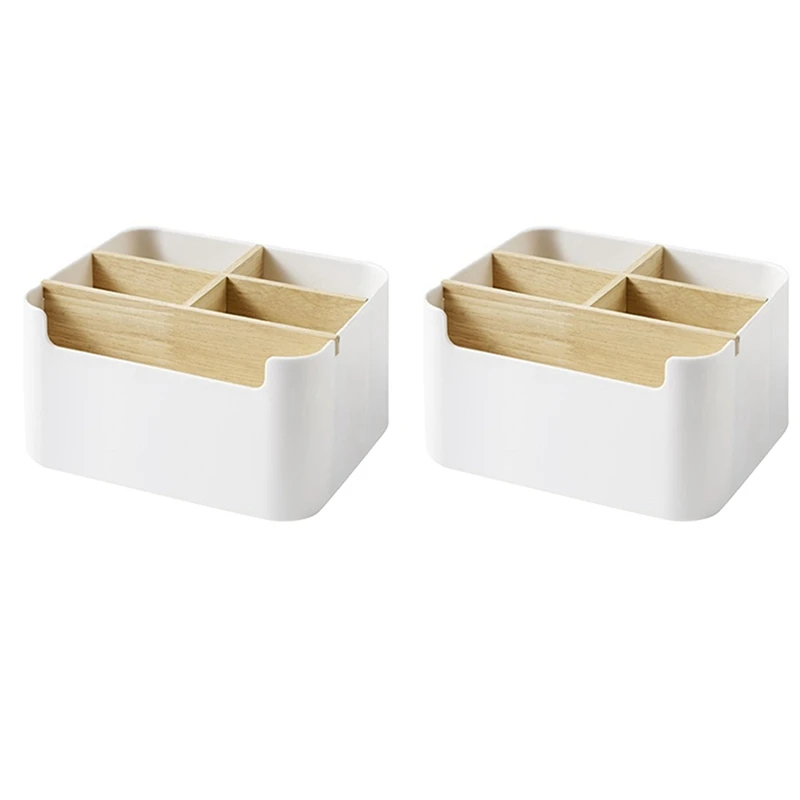 New 2X Remote Control Holder Desktop Makeup Organizer 5-Compartment Storage Box Organizer For Living Room Bathroom
New 2X Remote Control Holder Desktop Makeup Organizer 5-Compartment Storage Box Organizer For Living Room Bathroom