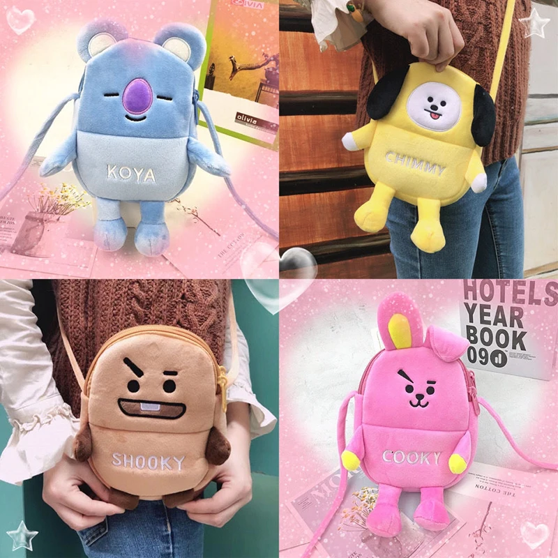 Мультяшный милый Bt21 плюшевая Сумка-Кроссбоди Cooky Chimmy Shooky Bt21 портативный телефон экшн-фигурка телефон сменный рюкзак сумка через плечо
Мультяшный милый Bt21 плюшевая Сумка-Кроссбоди Cooky Chimmy Shooky Bt21 портативный телефон экшн-фигурка телефон сменный рюкзак сумка через плечо