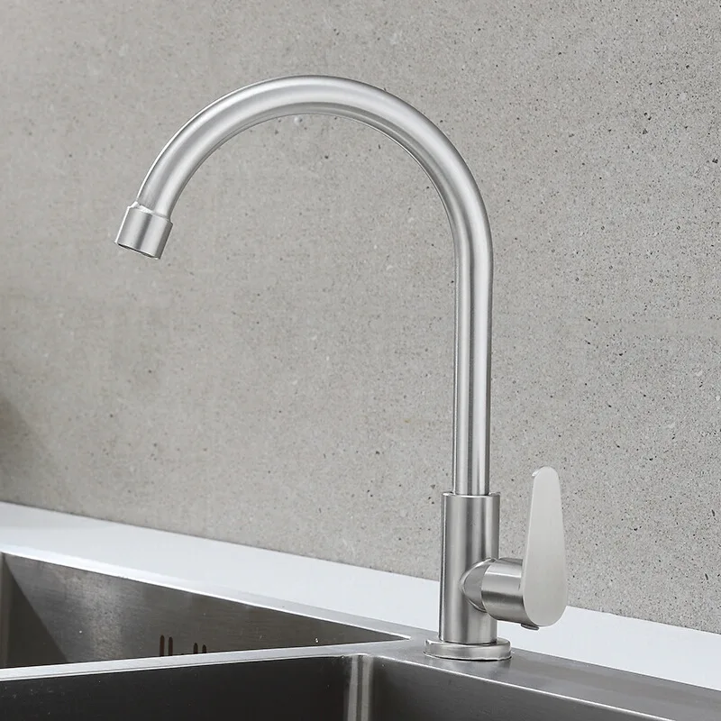 304 stainless steel ball bearing faucet 4 points single cold kitchen faucet vegetable basin sink faucet household
304 stainless steel ball bearing faucet 4 points single cold kitchen faucet vegetable basin sink faucet household