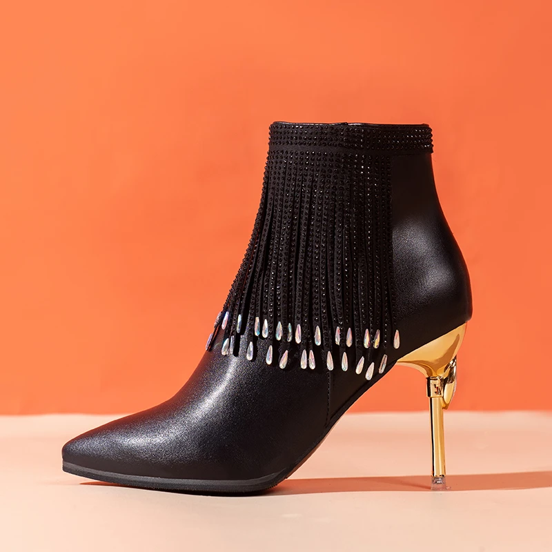 Tassel Botins Chelsea Boots Woman Winter 2022 Rhinestone Sexy Stripper Heels Women's New European Style Elegant Ankle Designer
Tassel Botins Chelsea Boots Woman Winter 2022 Rhinestone Sexy Stripper Heels Women's New European Style Elegant Ankle Designer