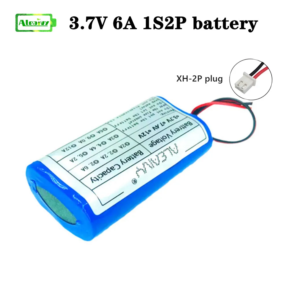 3.7V 6A 1S2P 18650 Lithium battery 6000mAh rechargeable battery pack Amplifier speaker protection board + XH-2P plug
3.7V 6A 1S2P 18650 Lithium battery 6000mAh rechargeable battery pack Amplifier speaker protection board + XH-2P plug