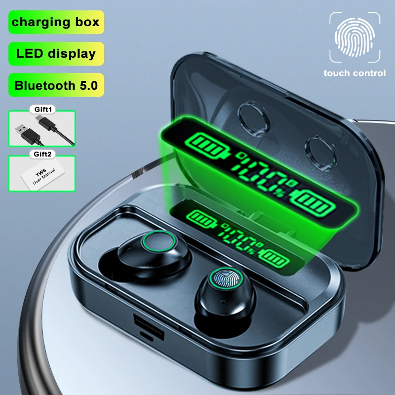 Беспроводные наушники TWS, Bluetooth наушники TG02, Hi-Fi наушники, гарнитура 9D стерео с микрофоном и сенсорной зарядкой для спортивных игр, телефонов
Беспроводные наушники TWS, Bluetooth наушники TG02, Hi-Fi наушники, гарнитура 9D стерео с микрофоном и сенсорной зарядкой для спортивных игр, телефонов