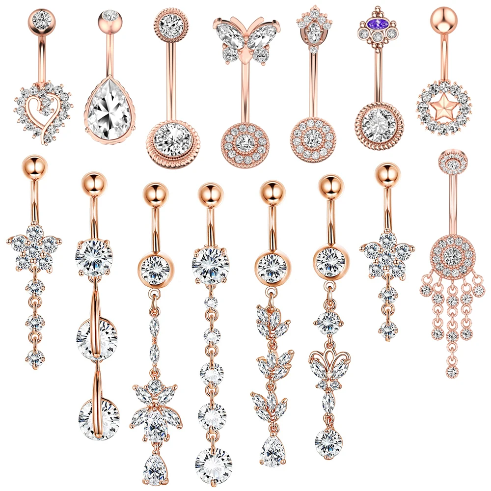 Gothic Punk Crystal Zircon Dangle Belly Button Rings For Women Stainless Steel Rhinestone Flower Tassel Body Piercing Jewelry
Gothic Punk Crystal Zircon Dangle Belly Button Rings For Women Stainless Steel Rhinestone Flower Tassel Body Piercing Jewelry