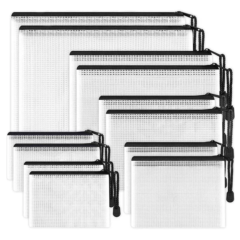 12PCS File Organizer, Plastic Mesh Zipper Bag, Multifunctional Waterproof Folder, Suitable For School Office Supplies
12PCS File Organizer, Plastic Mesh Zipper Bag, Multifunctional Waterproof Folder, Suitable For School Office Supplies