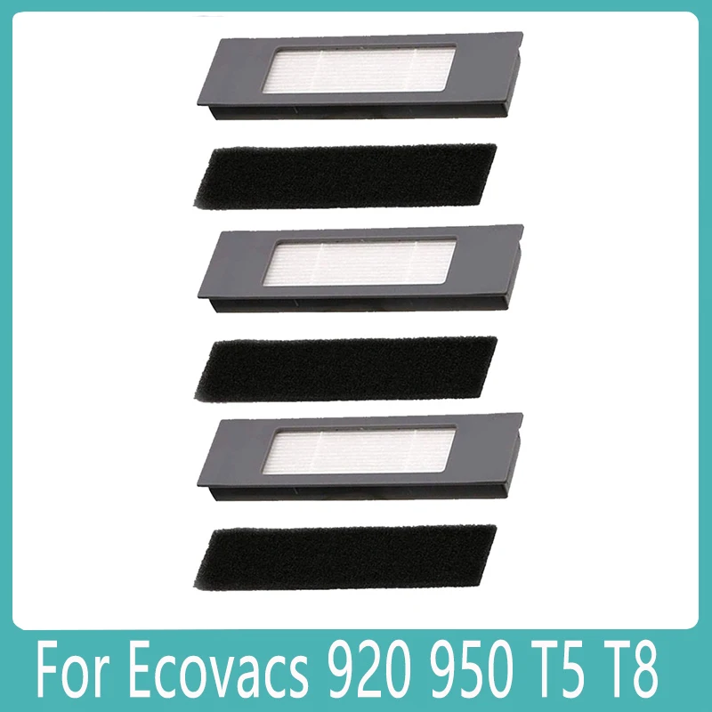 Accessories For Ecovacs Deebot OZMO 920 950 T5 T8 AIVI Robot Vacuum Cleaner Replacement Spare Parts Hepa Filter Pair Sets
Accessories For Ecovacs Deebot OZMO 920 950 T5 T8 AIVI Robot Vacuum Cleaner Replacement Spare Parts Hepa Filter Pair Sets