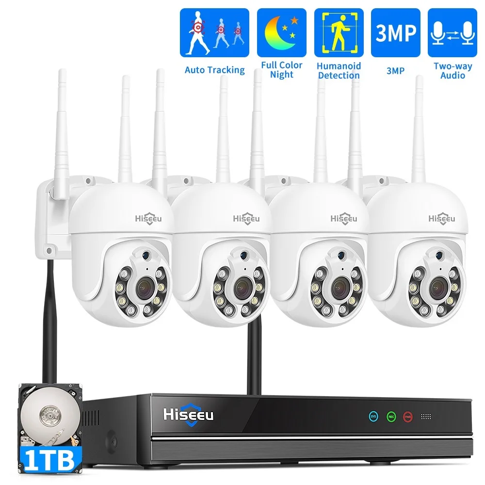 8CH Wireless CCTV System 1536P 1080P NVR wifi Outdoor 3MP AI IP Camera Security System Video Surveillance LCD monitor Kit
8CH Wireless CCTV System 1536P 1080P NVR wifi Outdoor 3MP AI IP Camera Security System Video Surveillance LCD monitor Kit