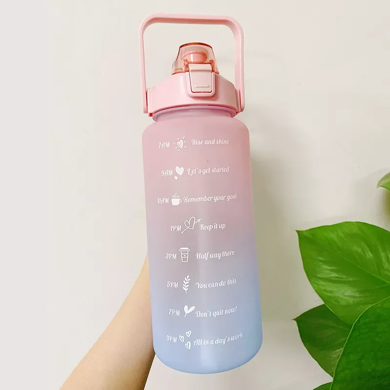 Large Capacity Water Bottle With Bounce Cover Time Scale Reminder Frosted Cup With Cute Stickers For Outdoor Sports Fitness
Large Capacity Water Bottle With Bounce Cover Time Scale Reminder Frosted Cup With Cute Stickers For Outdoor Sports Fitness