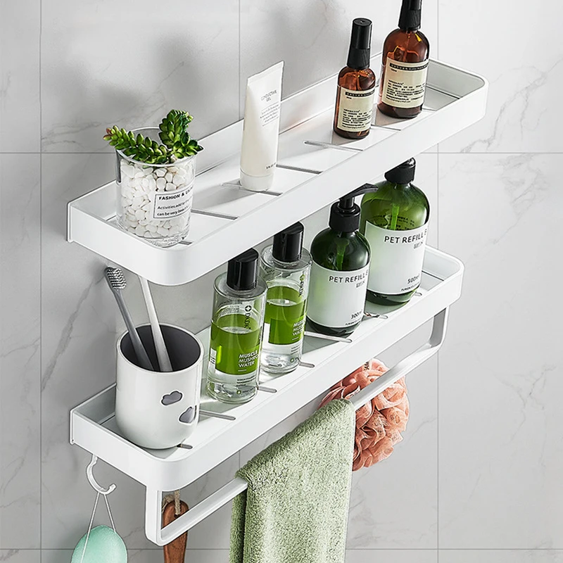 Punch-free Bathroom Shelf Shelves Towel rack Shampoo Shower Storage Rack Holder Toilet Kitchen Organizer Bathroom Accessories
Punch-free Bathroom Shelf Shelves Towel rack Shampoo Shower Storage Rack Holder Toilet Kitchen Organizer Bathroom Accessories