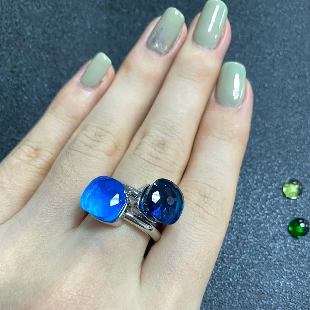2Pcs/Set Pomellato Ring Stacked Mix Color Crystal Ring 30Colors Candy Style Ring Platinum Plated Jewelry Party Gift For Women
2Pcs/Set Pomellato Ring Stacked Mix Color Crystal Ring 30Colors Candy Style Ring Platinum Plated Jewelry Party Gift For Women