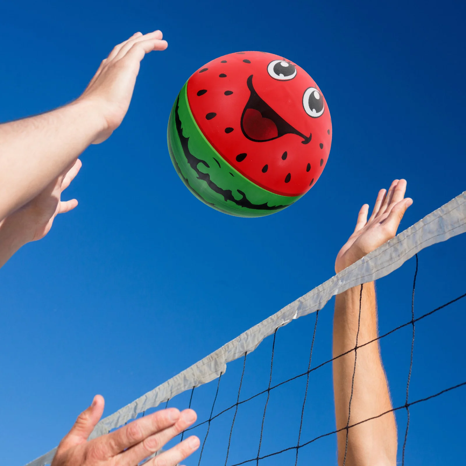 

2 Pcs Beach Balls Kids Decor Watermelon Pool Party Favor Pvc Big Inflatable Child Toy