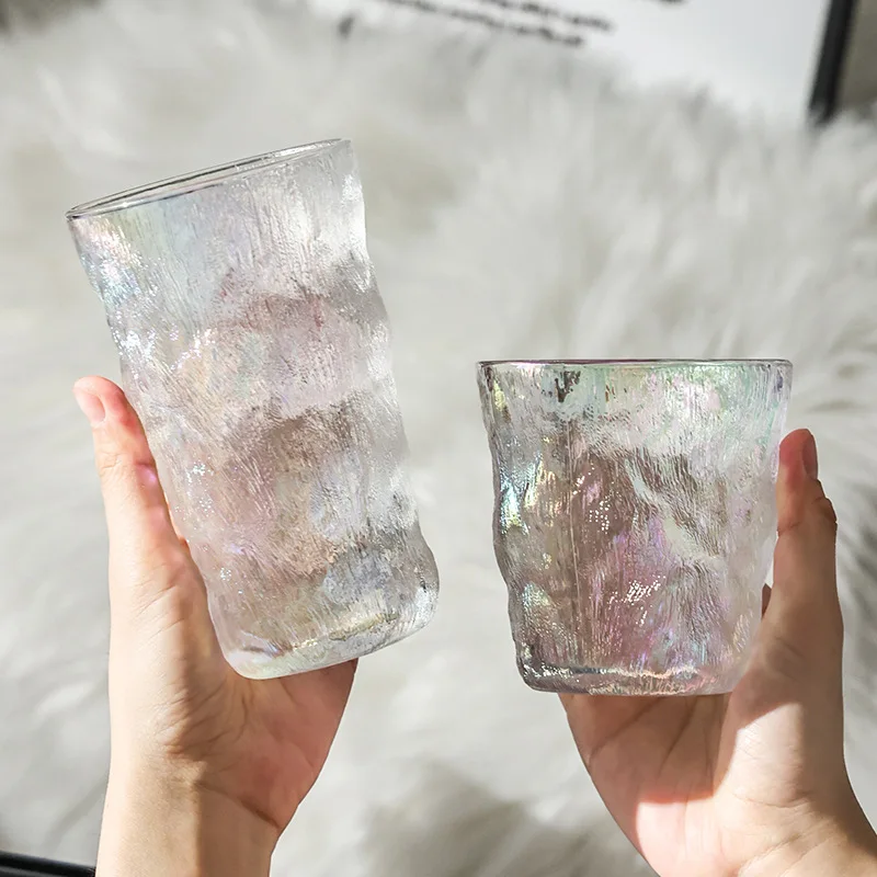 1pc 330ml / 400ml Glacier Pattern Glass Cup Transparent Cup Colorful Home Beer Mug Milk Cup Juice Cups
1pc 330ml / 400ml Glacier Pattern Glass Cup Transparent Cup Colorful Home Beer Mug Milk Cup Juice Cups