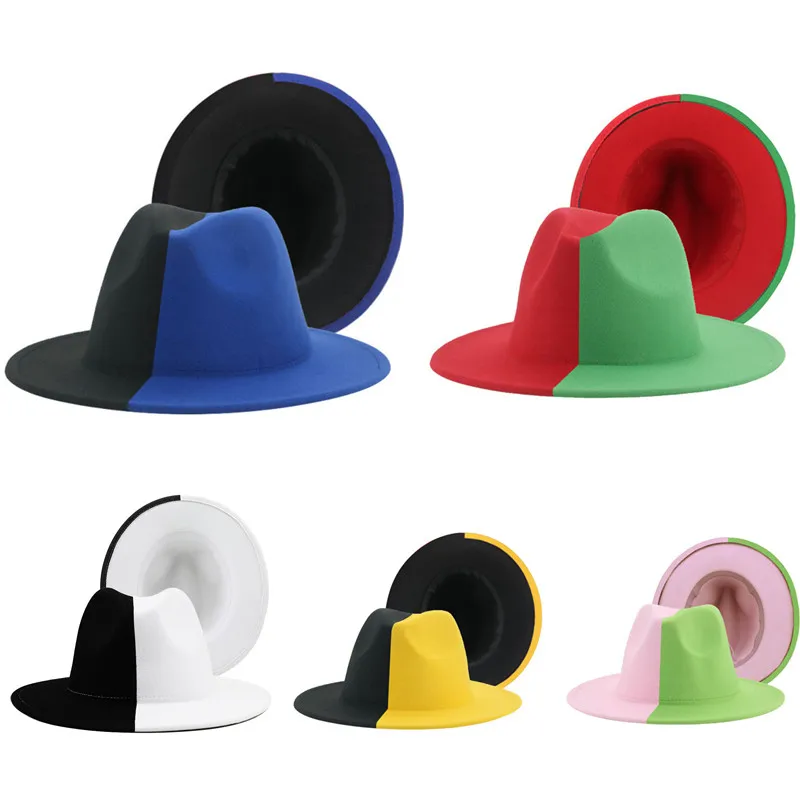 Red Fedora Hat Women's Large Metal Chain Wide-brimmed Jazz Hat Men's Black Colorblock Panama Hat Summer Sun Hat
Red Fedora Hat Women's Large Metal Chain Wide-brimmed Jazz Hat Men's Black Colorblock Panama Hat Summer Sun Hat