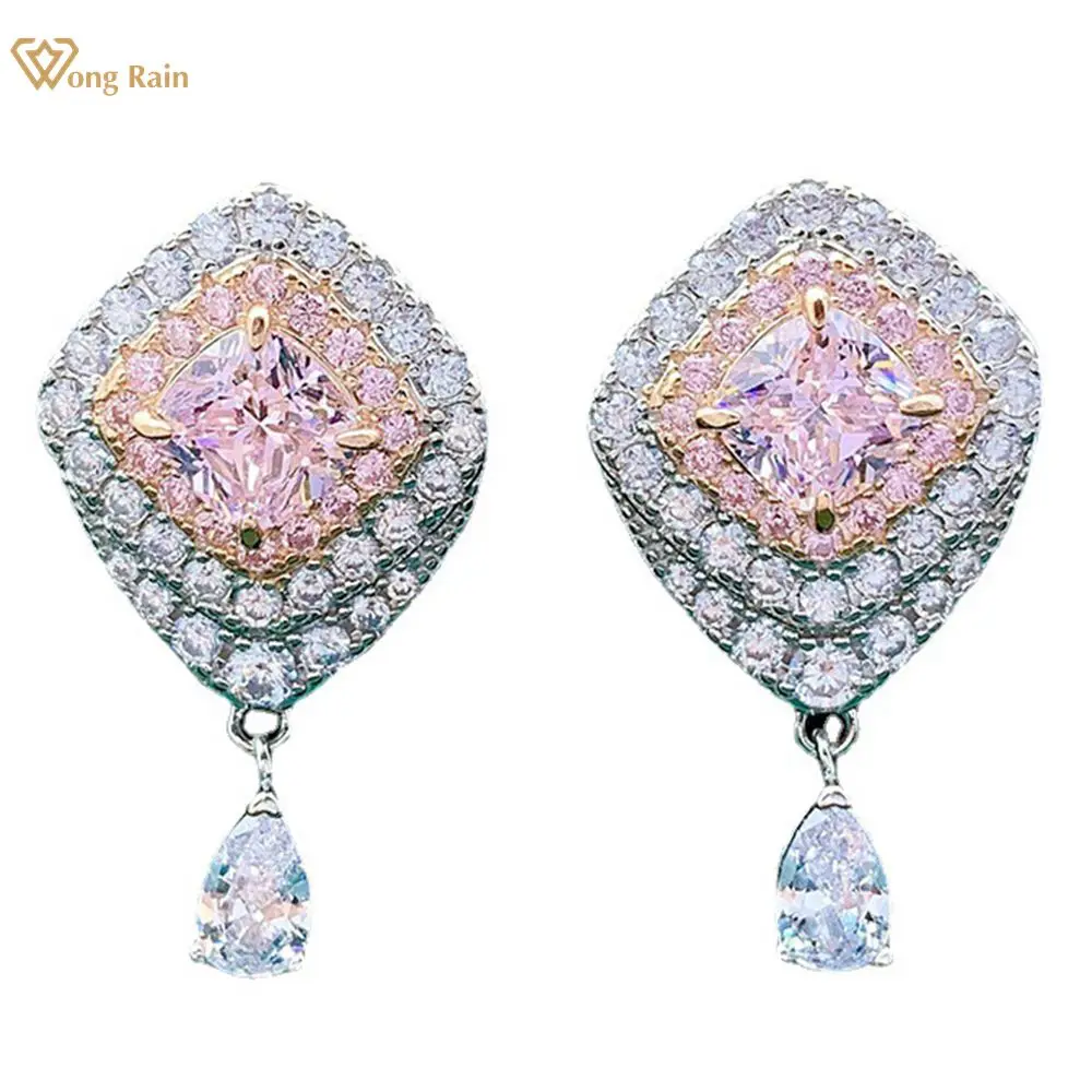 Wong Rain Bohemian 100% 925 Sterling Silver High Carbon Diamonds Sapphire Gemstone Drop Dangle Earrings Fine Jewelry Wholesale
Wong Rain Bohemian 100% 925 Sterling Silver High Carbon Diamonds Sapphire Gemstone Drop Dangle Earrings Fine Jewelry Wholesale