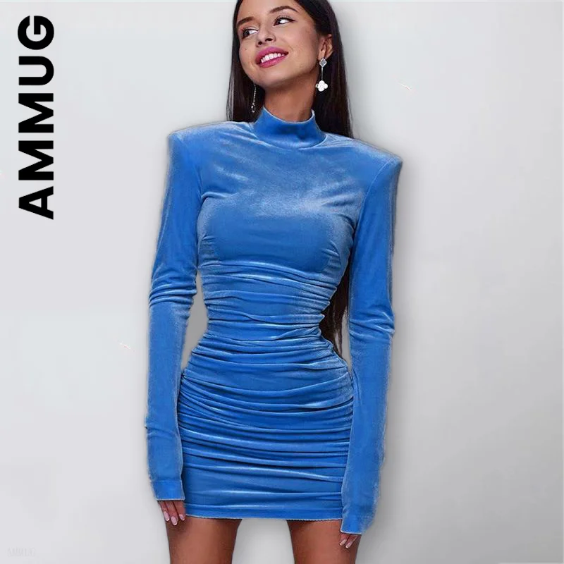 Новинка, женское облегающее бархатное вечернее платье с длинным рукавом и высоким воротом, Мягкие Универсальные наряды, шикарные облегающи... 
Новинка, женское облегающее бархатное вечернее платье с длинным рукавом и высоким воротом, Мягкие Универсальные наряды, шикарные облегающи...