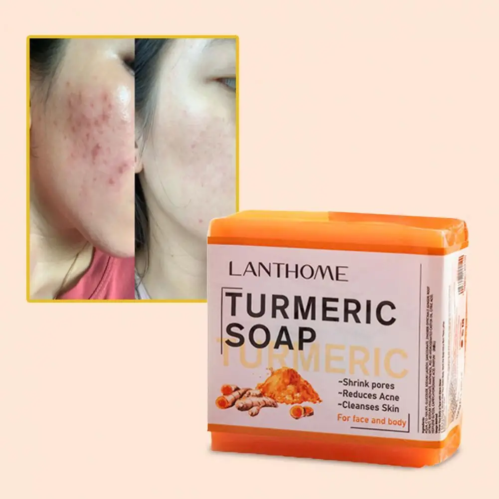 100g Effective Scented Soap Treatment Turmeric Soap Hydrating Acne Removal Handmade Essential Oil Soap
100g Effective Scented Soap Treatment Turmeric Soap Hydrating Acne Removal Handmade Essential Oil Soap