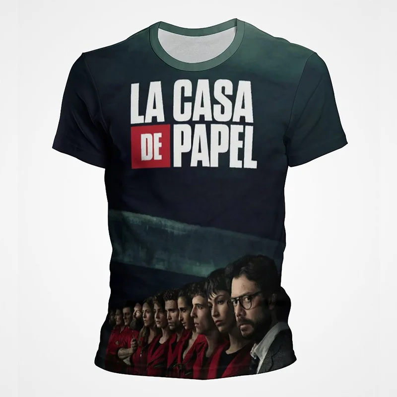 La Casa De Papel t shirt 3D Printed Mens Summer Short Sleeve Vintage Round neck Money Heist graphic t shirts Oversized Tops
La Casa De Papel t shirt 3D Printed Mens Summer Short Sleeve Vintage Round neck Money Heist graphic t shirts Oversized Tops