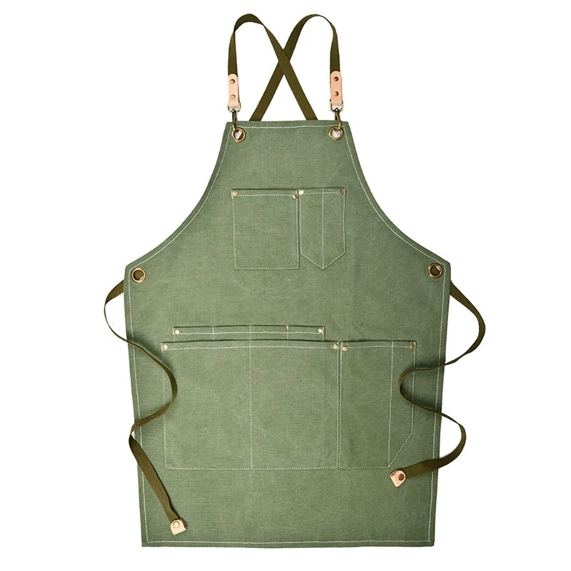 Chef Apron, Cotton Canvas Cross Back Adjustable Apron with Pockets for Women and Men, Kitchen Cooking Baking Bib Apron, Strap
Chef Apron, Cotton Canvas Cross Back Adjustable Apron with Pockets for Women and Men, Kitchen Cooking Baking Bib Apron, Strap