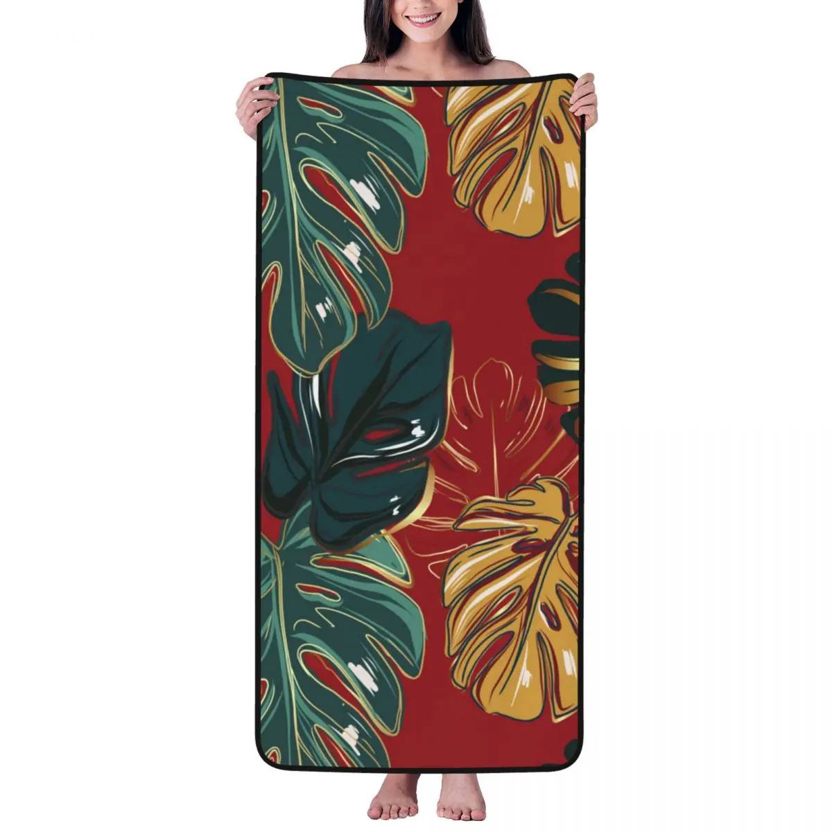 Monstera Leaves Greenery Beach Towel for Adult Kids Microfiber Bath Towel Blanket for Camping Swim Pool Travel Beach Gym
Monstera Leaves Greenery Beach Towel for Adult Kids Microfiber Bath Towel Blanket for Camping Swim Pool Travel Beach Gym