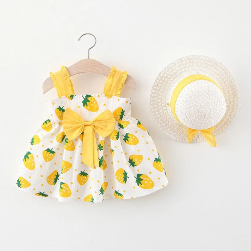 2Piece Summer Outfit Infant Baby Girl Princess Beach Dress+Sunhat Cute Print Cotton Sleeveless Toddler Baby Girl Clothes Set
2Piece Summer Outfit Infant Baby Girl Princess Beach Dress+Sunhat Cute Print Cotton Sleeveless Toddler Baby Girl Clothes Set