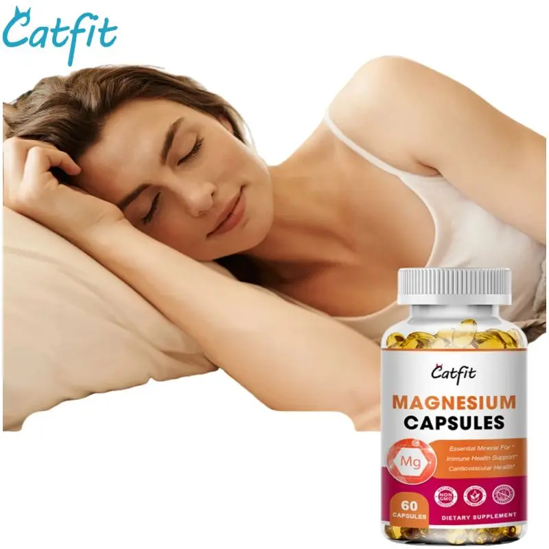 Catfit Magnesium Glycinate Citrate Capsules for Gym Beauty Health Care Vitamins D B6 Diet Supplements for Women Free Shipping
Catfit Magnesium Glycinate Citrate Capsules for Gym Beauty Health Care Vitamins D B6 Diet Supplements for Women Free Shipping