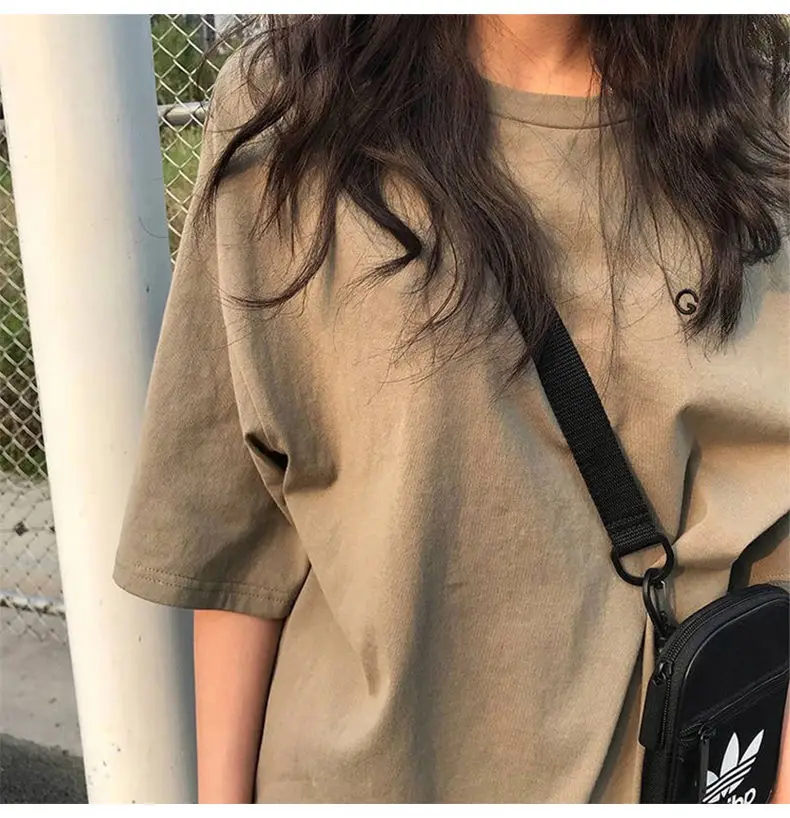 Fashion Letter Print T Shirt Summer Korean Short Sleeve Women Tops Loose White Teen Tees Basic O Neck T Shirt Student Streetwear
Fashion Letter Print T Shirt Summer Korean Short Sleeve Women Tops Loose White Teen Tees Basic O Neck T Shirt Student Streetwear