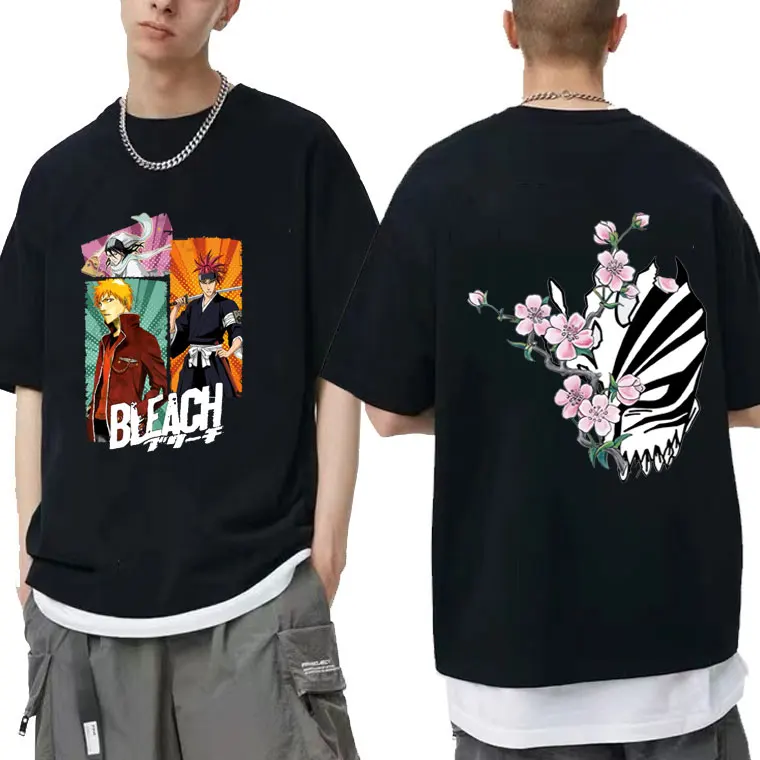 Anime Men Women Short Sleeve Tshirt Bleach Kurosaki Ichigo Print T-shirts Unisex Fashion Tee Men T Shirts Man Manga Streetwear
Anime Men Women Short Sleeve Tshirt Bleach Kurosaki Ichigo Print T-shirts Unisex Fashion Tee Men T Shirts Man Manga Streetwear