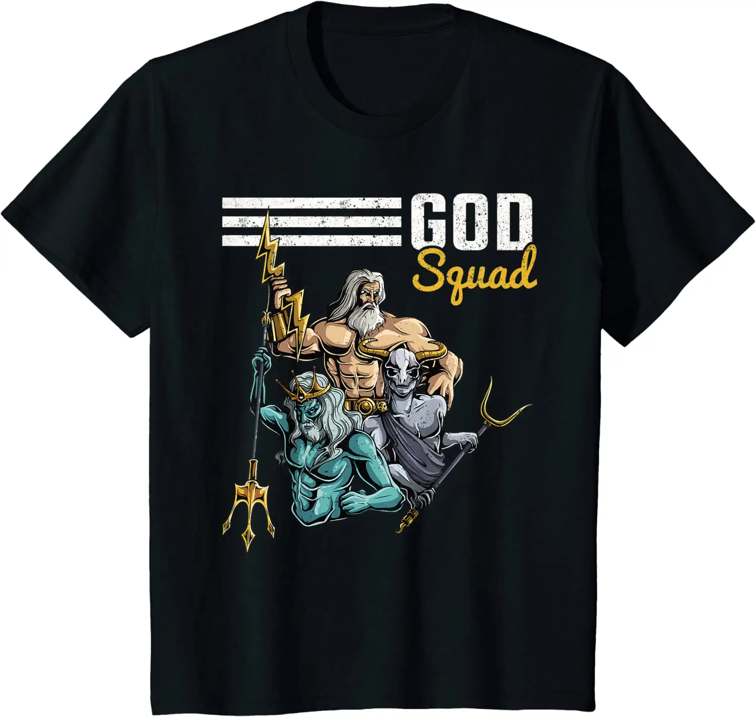 Greek God Squad - Zeus Poseidon Hades Mythology T-Shirt 100% Cotton O-Neck Summer Short Sleeve Casual Mens T-shirt Size S-3XL
Greek God Squad - Zeus Poseidon Hades Mythology T-Shirt 100% Cotton O-Neck Summer Short Sleeve Casual Mens T-shirt Size S-3XL