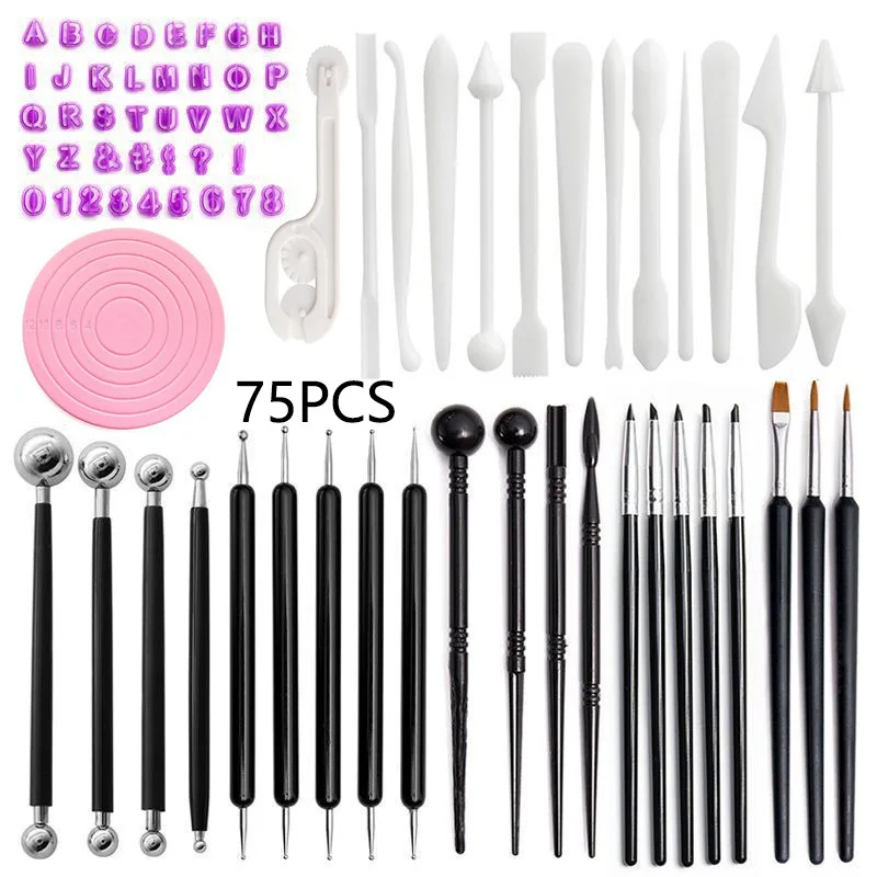 75pcs Ceramic Tools Clay DIY Tool Set Steel Shape Cutter Polymer Clay Shaping Tool for DIY Craft
75pcs Ceramic Tools Clay DIY Tool Set Steel Shape Cutter Polymer Clay Shaping Tool for DIY Craft