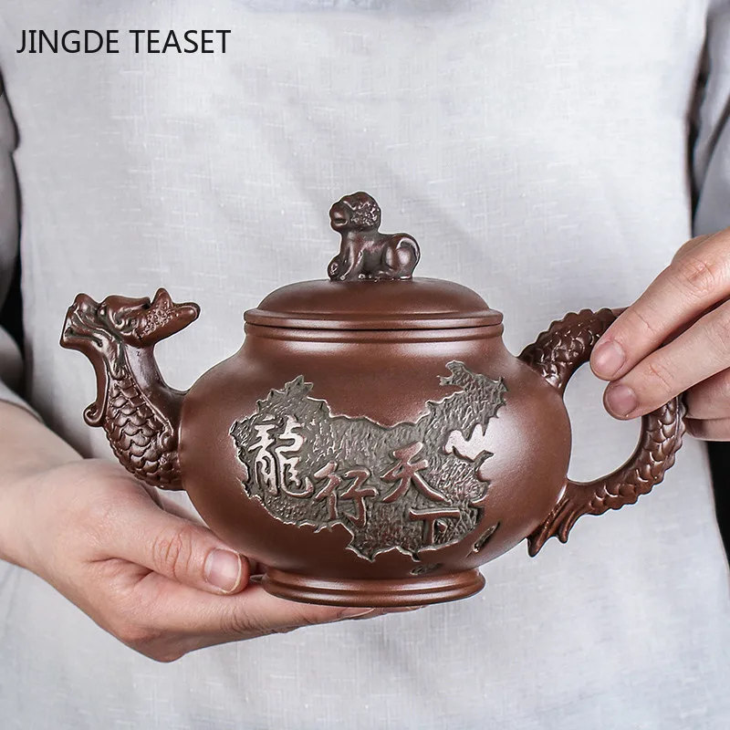 

Large capacity Yixing Purple Clay Teapots Handmade Teacup Authentic Tea ceremony kettle Zisha Teaware Accessories Drinkware